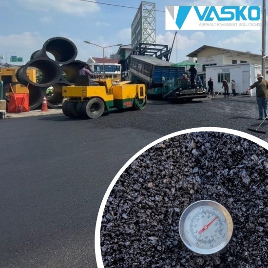 ผู้รับเหมางานถนน VASKO และผู้ผลิตจำหน่ายยางมะตอย - จำหน่ายยางมะตอยร้อน (Hot mix) ราคาโรงงาน